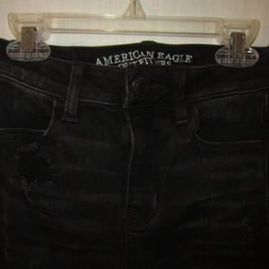 American Eagle Outfitters ripped black jeans